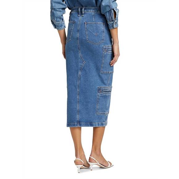 NEW HUDSON cargo skirt in golden hour - Picture 3 of 6